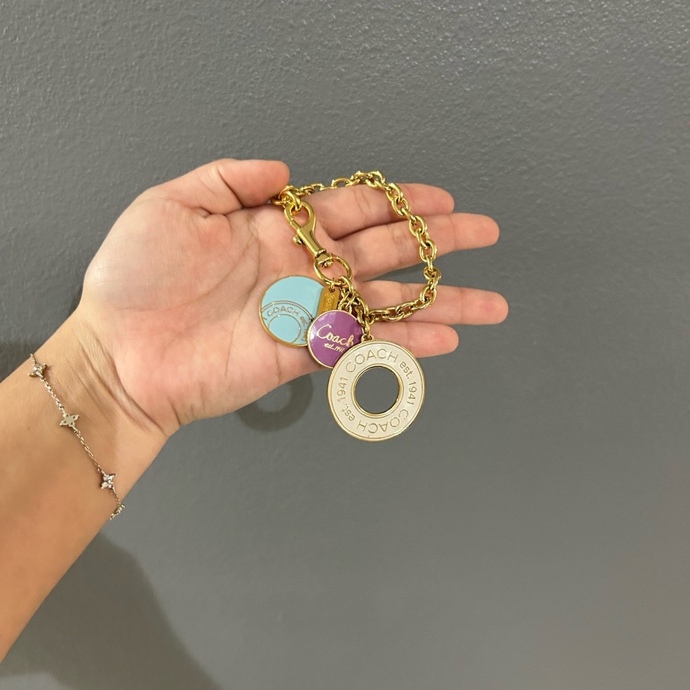 Coach Gold Charm Bracelet